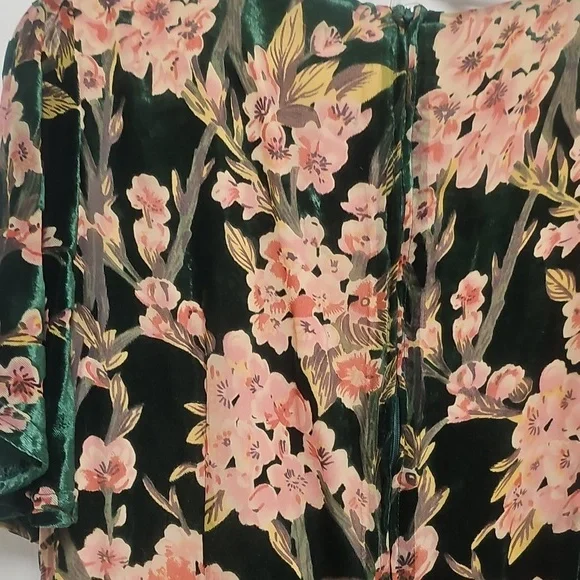 Modcloth Pink and Green Ruffled Tiered Maxi Dress - Picture 5 of 5